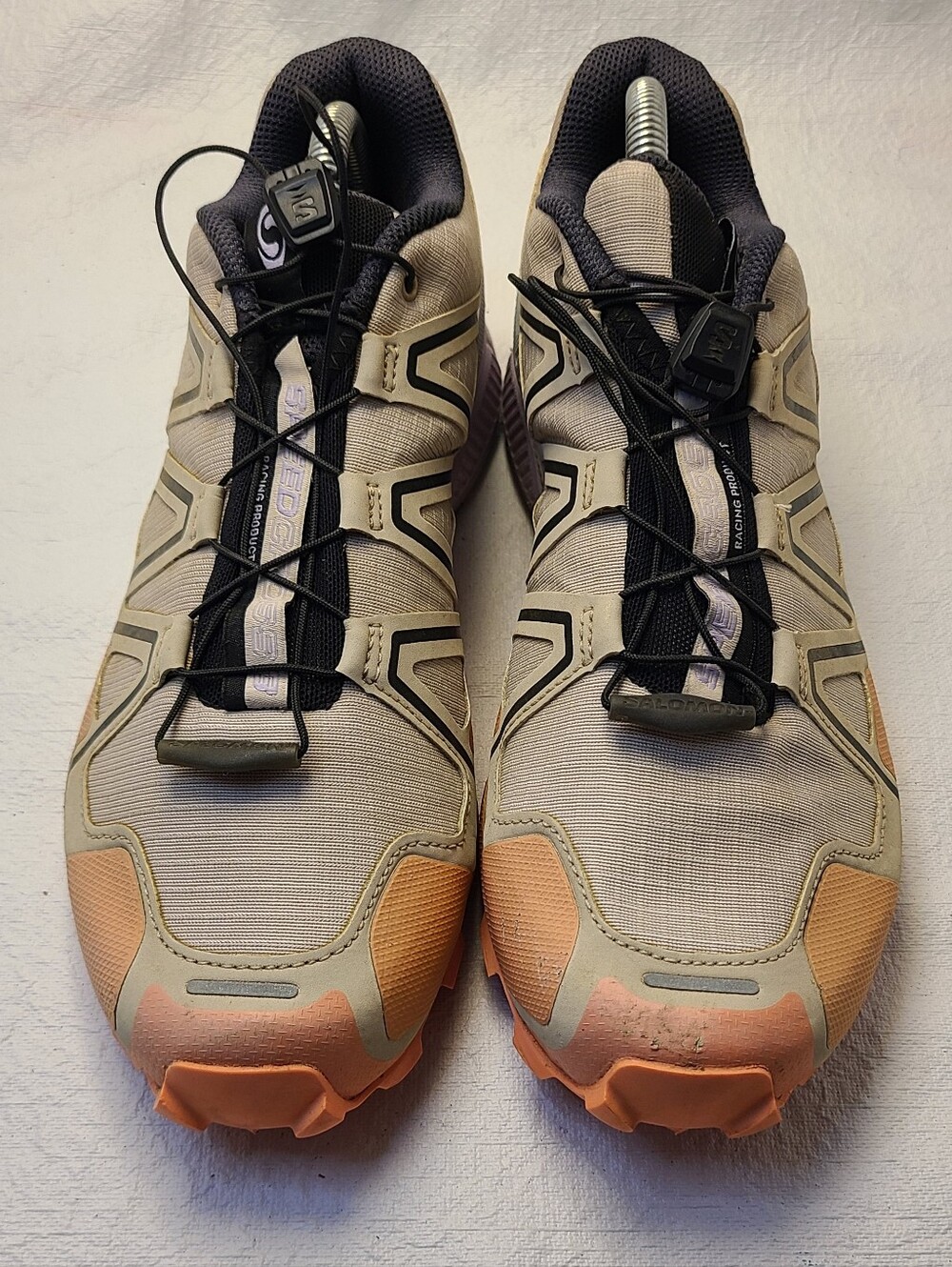 Womens Salomon Spedcross 3 Trail Running Shoes Size: 9.5 Cement Orchid Petal